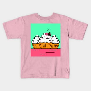 Cupcakes decorated with frosting and sprinkles Kids T-Shirt